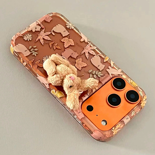 星宇橙色秋冬苹果17promax手机壳全包2025高颜值适用于iPhone17air小众高级感保护套新款外壳16/15/14防摔壳