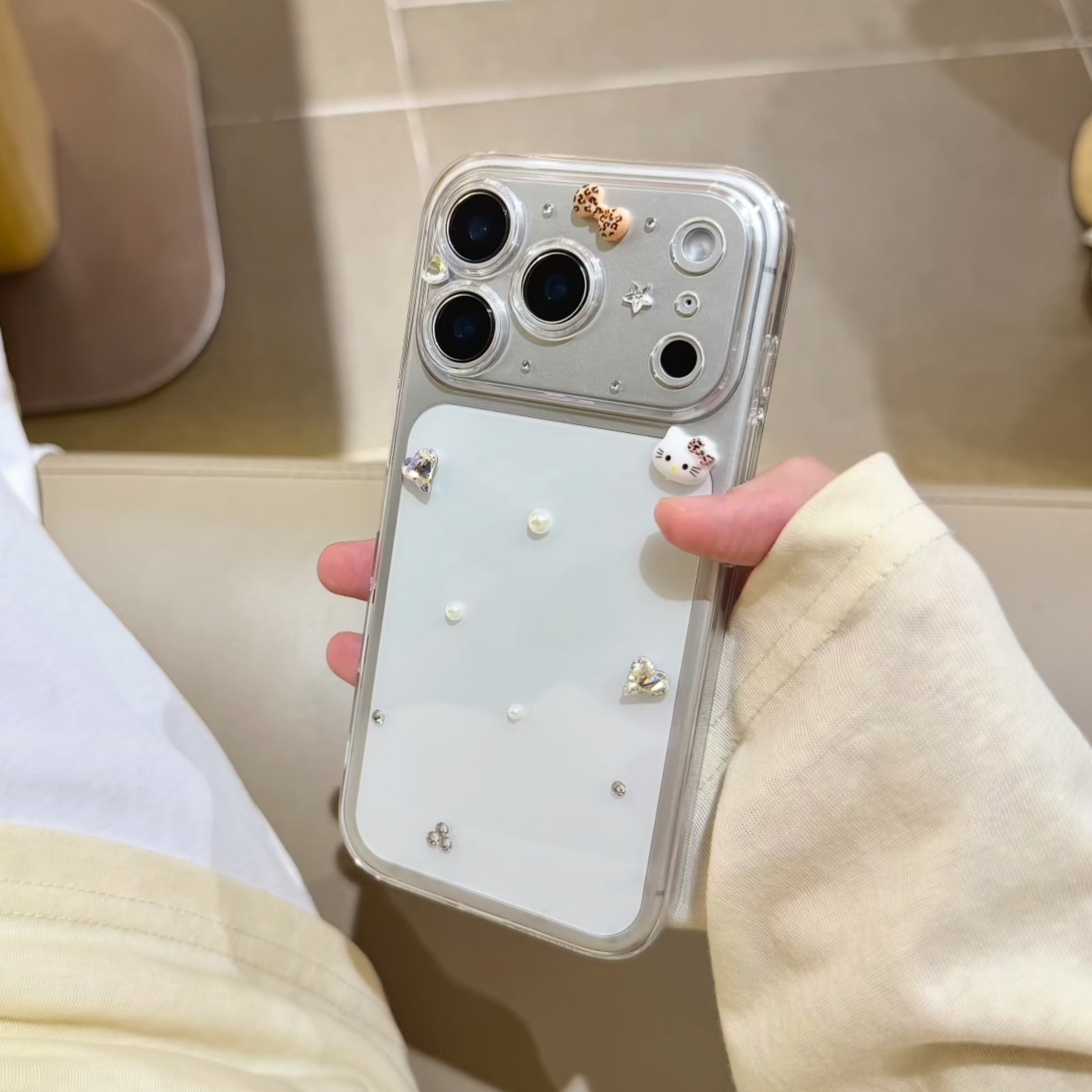 小众透明水钻苹果17promax手机壳新款简约外壳适用于iPhone17air保护套高级独特创意壳子16/15/14/13软壳女款