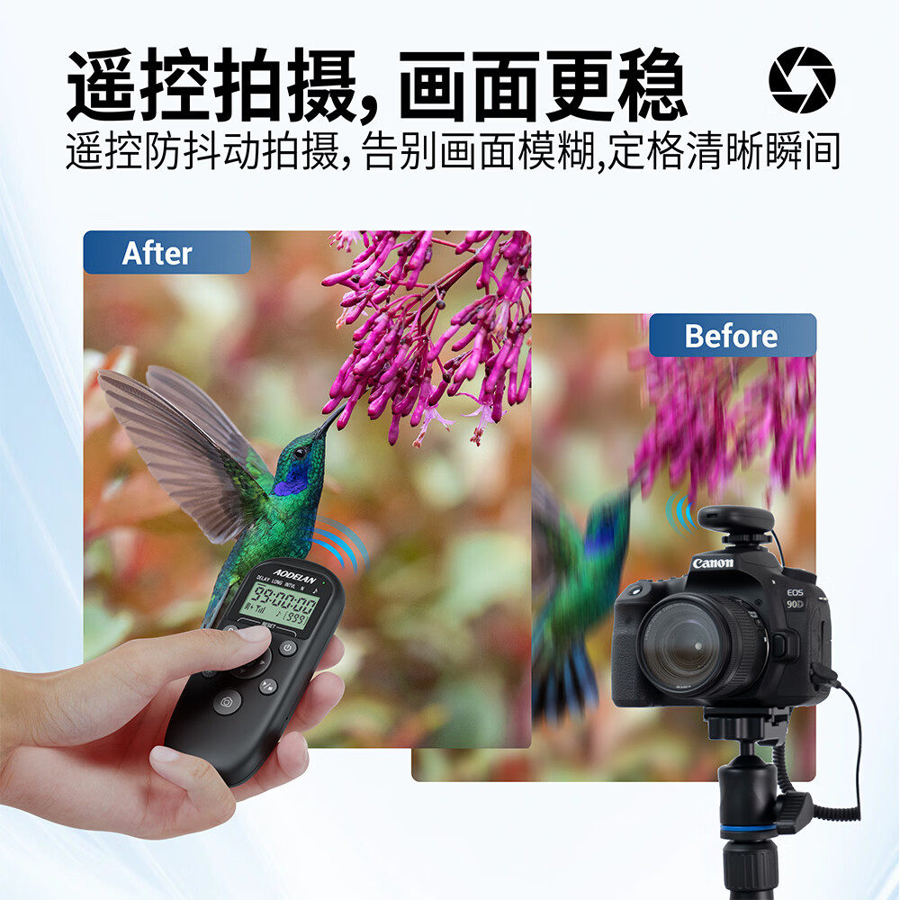 无线延时摄影快门线适用SONY索尼A1佳能R1尼康Z8松下S1奥林巴斯OM5富士X100VI相机定时高速连拍间隔B门遥控器