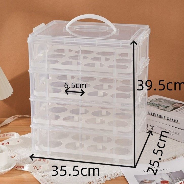 纸杯蛋糕打包盒重复使用蛋糕盒多层手提甜品收纳盒商用野餐盒,收纳整理,桌面收纳盒,淘宝优惠券,粉丝福利购,淘宝优惠卷