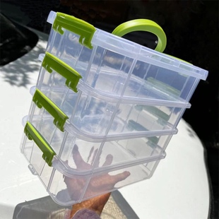玩具积木小颗粒零件分格抽屉储物整理箱 积木收纳盒工具分类盒子装