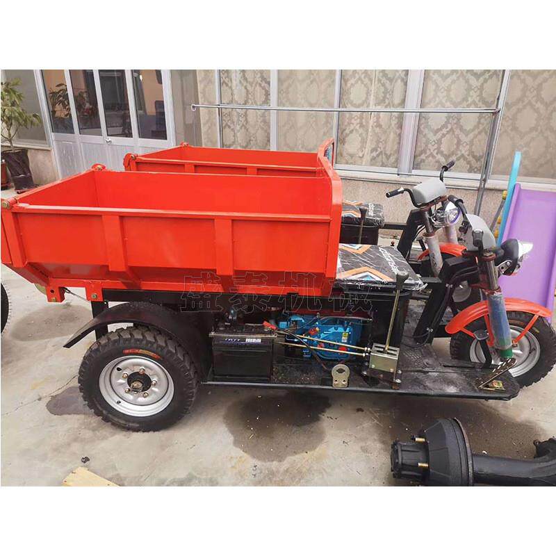 柴油自卸运输小三轮 拉灰拉砖农用柴油三轮车工地用柴油小三轮