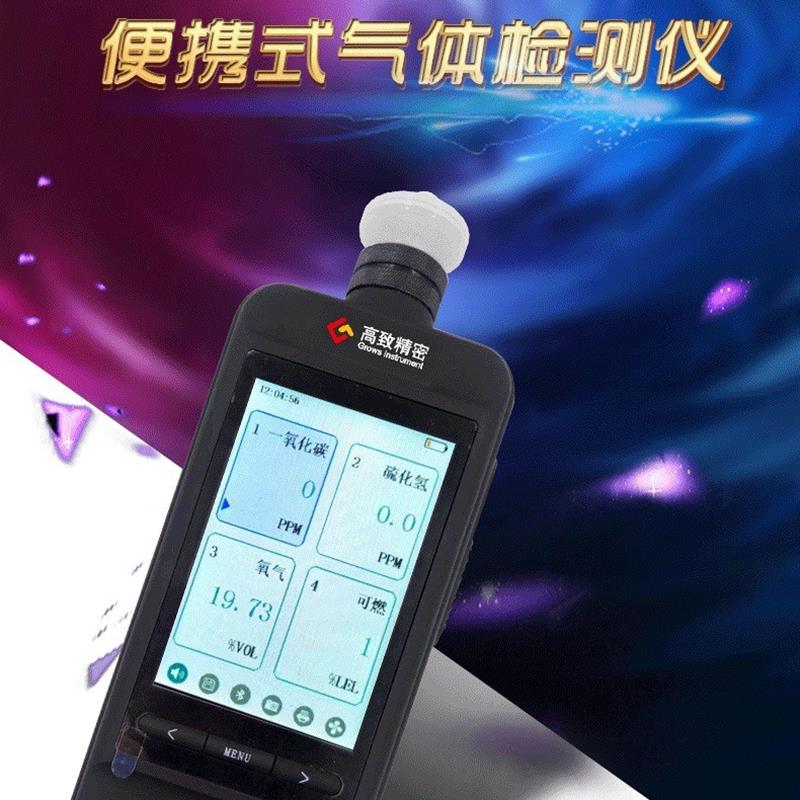 高致 新款多功能彩屏泵吸便携式 硫化氢 气体检测仪 H2S 可拓展