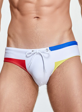 Men's swim trunks, low waist triangular swim trunks,男泳裤