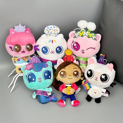 跨境新品Gabby's Doll house盖比的娃娃屋人鱼猫跨境新品毛绒公仔