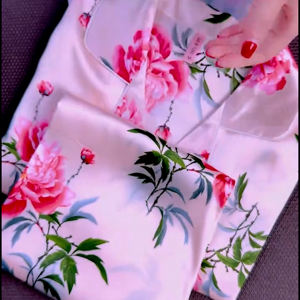 丝滑凉感冰丝休闲睡衣套装家居服