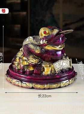 新款财三足蟾店铺开业乔迁礼招品公办蜍室客厅电视柜招财进宝金蟾