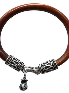 新款正品鸡银血藤手镯女款情男侣纯铃铛平吉祥藤镯木质配饰安锁扣