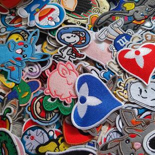 缝在毛衣上的装饰品卡通刺绣布贴衣服布贴可爱儿童刺绣布贴混装di