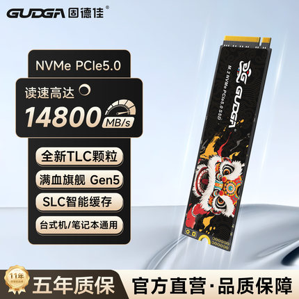 固德佳GV150PRO 1TB M.2固态硬盘 PCIe5 2T 4T 台式机笔记本SSD