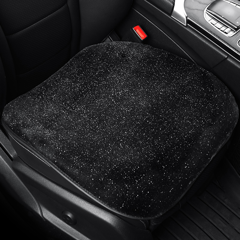 冬季毛绒星空网红女神汽车坐垫单片主驾驶屁屁垫免绑防滑车内车垫