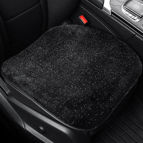 冬季毛绒星空网红女神汽车坐垫单片主驾驶屁屁垫免绑防滑车内车垫