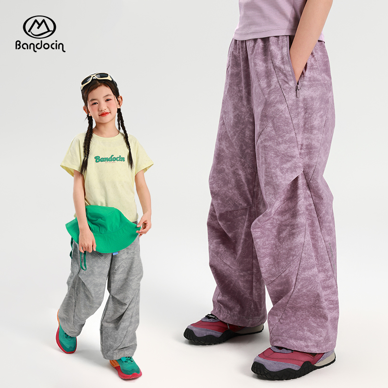 半度闲2025夏季女童原创防晒长裤