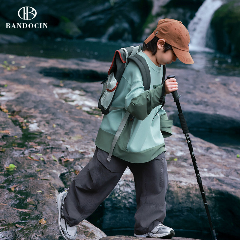 半度闲男童长袖t恤秋装洋气中大童2025新款儿童春秋款休闲打底衫,童装/婴儿装/亲子装,卫衣/绒衫,淘宝优惠券,粉丝福利购,淘宝优惠卷