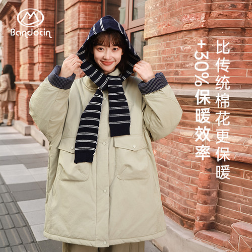 半度闲女童加厚棉服外套秋冬装