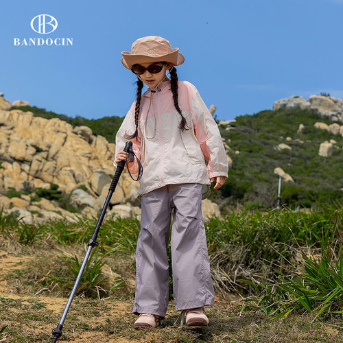 半度闲夏季女童原创设计连帽外套