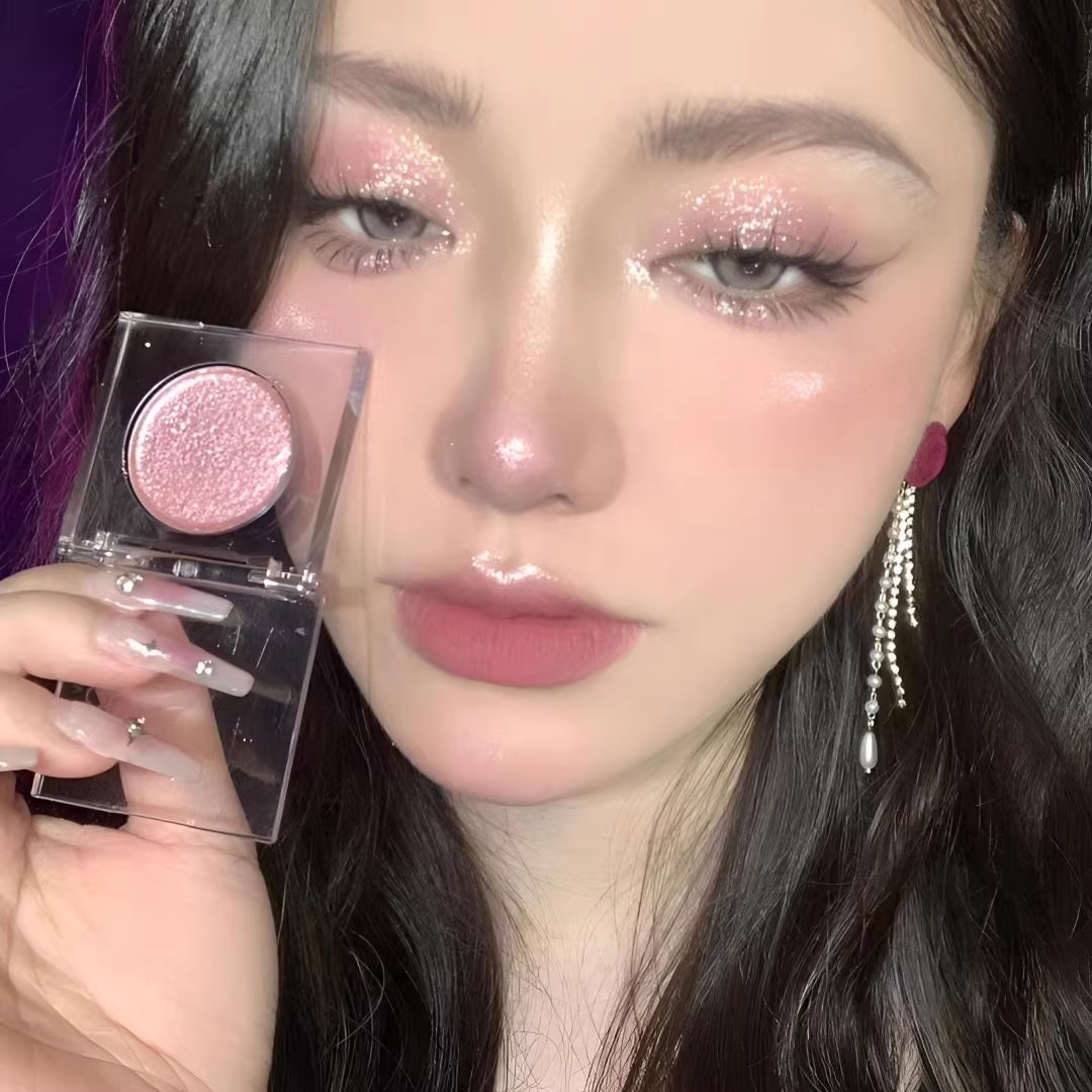 碎钻爆闪单色眼影盘珠光闪粉细闪