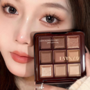九色巧克力氛围眼影综合盘日常淡妆大地色暖棕持久显色不飞粉新手