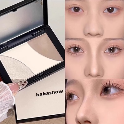 三色修容高光一体盘阴影哑光腮红