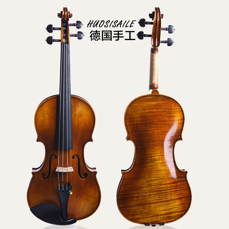 德国霍斯塞勒R3纯手工欧料独板小提琴演奏级成人初学儿童考级乐团