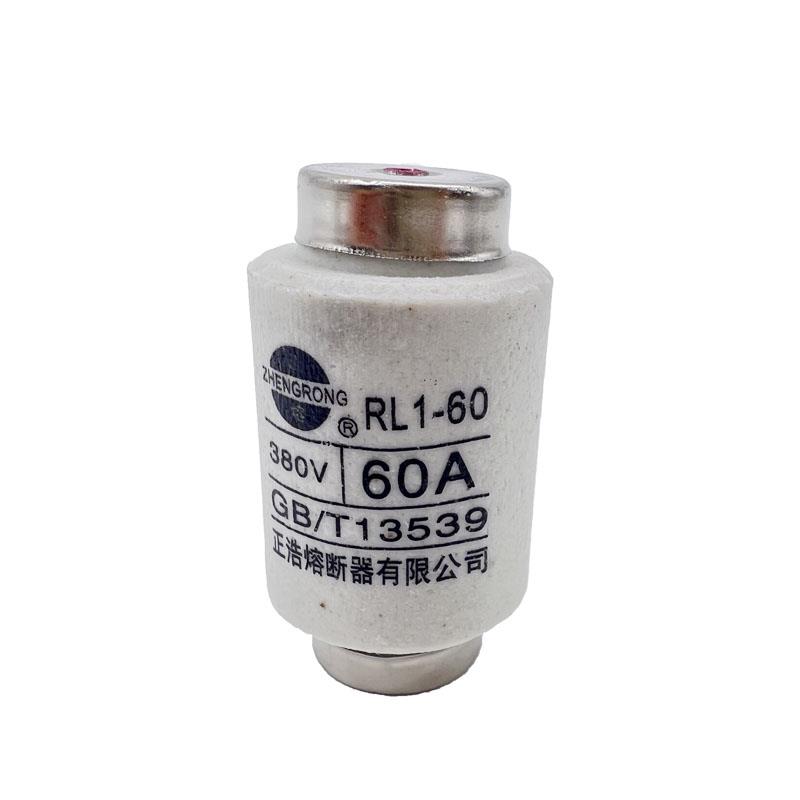 螺旋式熔断器RL1-60熔芯20A30A340A50A60A陶瓷保险丝陶瓷熔断器