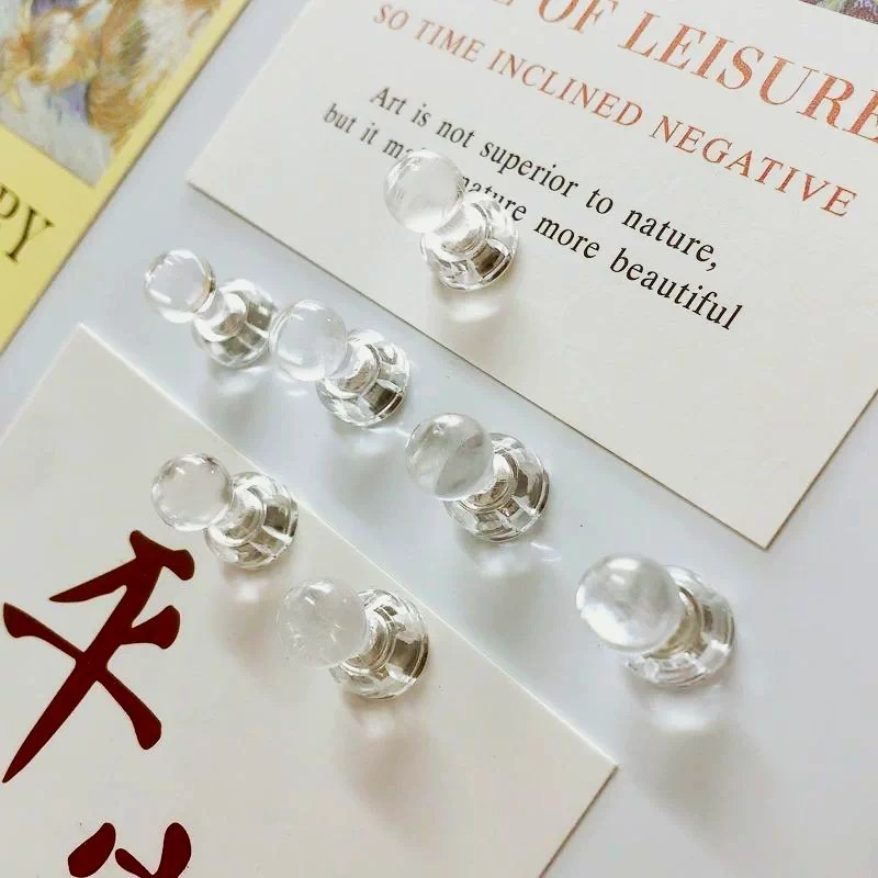 透明磁钉冰箱白板磁性贴