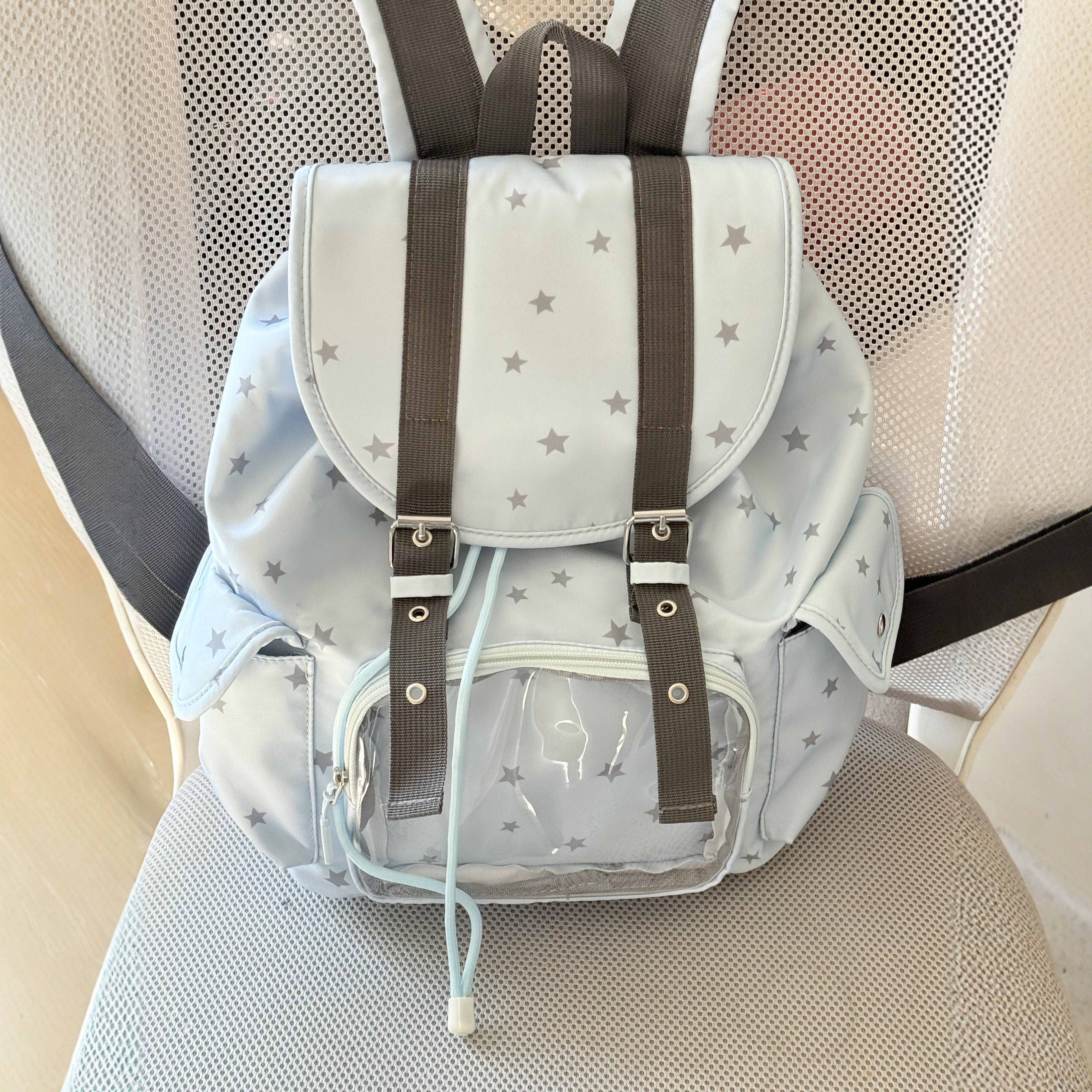 2026新款蓝色双肩包女书包大容量背包电脑包上课通勤轻便百搭痛包,箱包皮具/热销女包/男包,双肩背包,淘宝优惠券,粉丝福利购,淘宝优惠卷