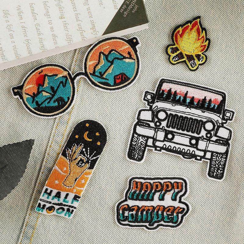 卡通绣花补丁背眼镜章胶布电脑衣帽标汽车服装辅料仔标贴配饰刺绣,居家布艺,布贴,淘宝优惠券,粉丝福利购,淘宝优惠卷