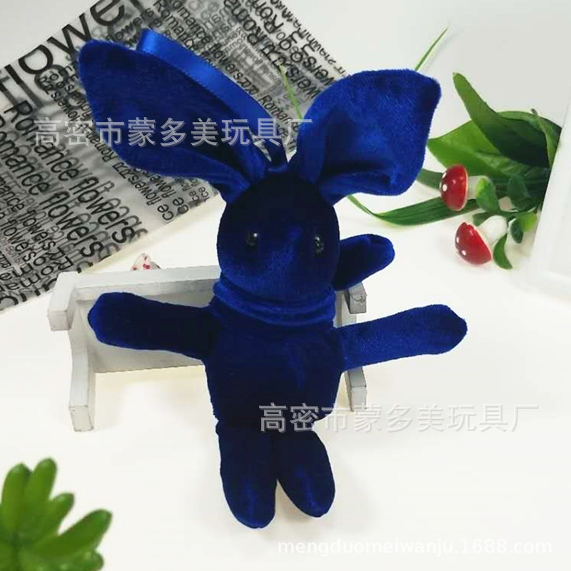 许愿兔公仔韩国绒丝绒挂件永生花束玩偶娃娃兔子毛绒玩具可爱萌兔图片