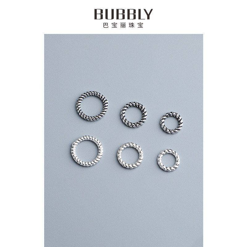 圈泰银扣闭口隔片DIY圆圈纯银配件s925圈麻花圈手链饰品扭纹连接,饰品/流行首饰/时尚饰品新,其他DIY饰品配件,淘宝优惠券,粉丝福利购,淘宝优惠卷