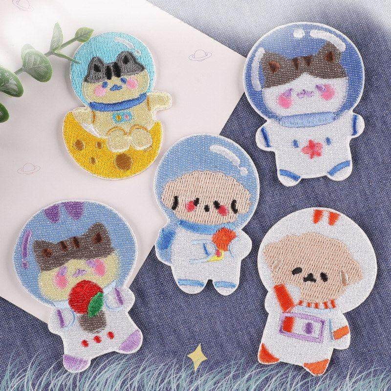 布贴卡通粘电脑补丁自刺绣配件动物布标服装辅料宇航员绣花标徽章,居家布艺,布贴,淘宝优惠券,粉丝福利购,淘宝优惠卷