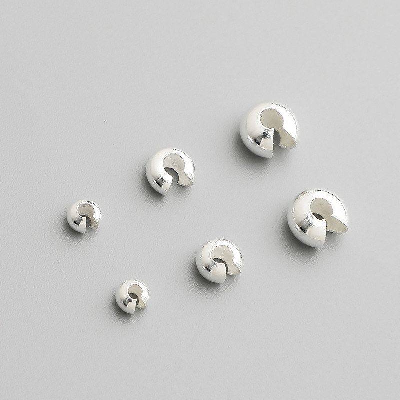 串珠手工饰品配件手链珠包扣s925月牙DIY隔珠定位珠纯银开口包扣,饰品/流行首饰/时尚饰品新,其他DIY饰品配件,淘宝优惠券,粉丝福利购,淘宝优惠卷