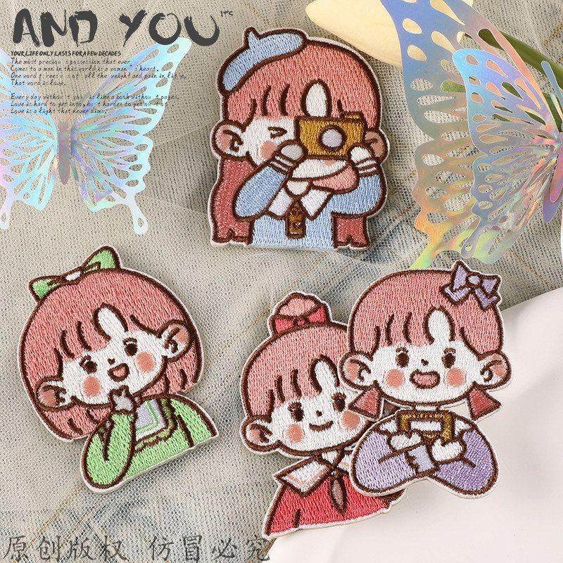 小女孩服装辅料卡通布贴原创贴手账补丁贴自刺绣粘贴DIY草莓配饰,居家布艺,布贴,淘宝优惠券,粉丝福利购,淘宝优惠卷