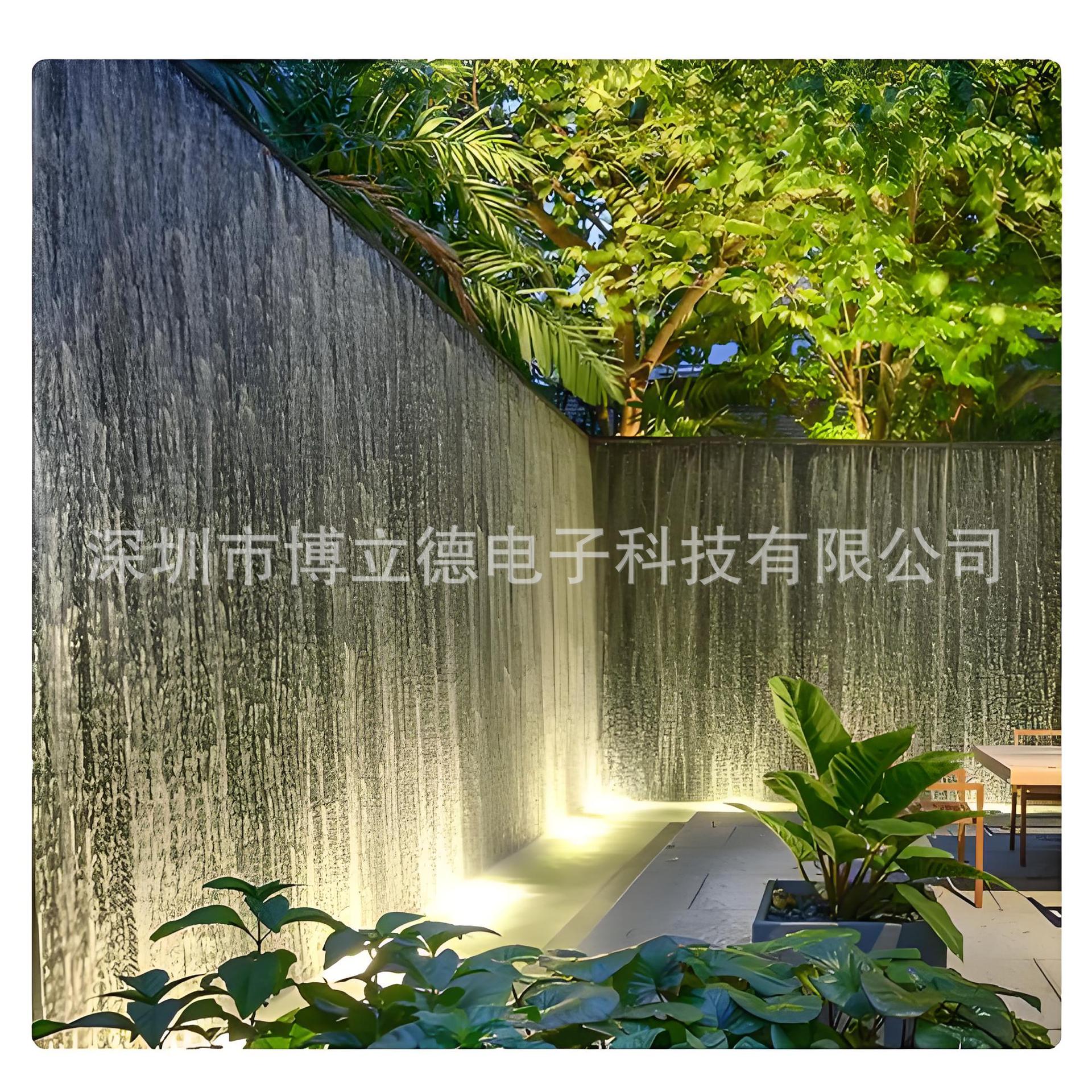 户外水幕墙水景墙人造瀑布网红景点景观工程喷泉厂家提供喷泉水景