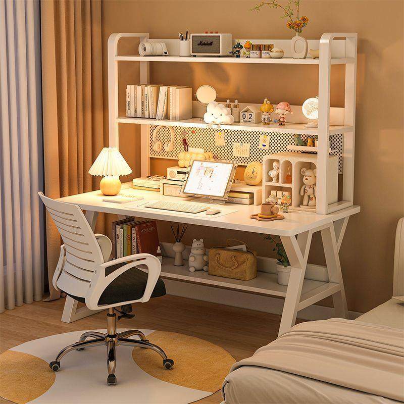 拉车铁艺电脑桌台式书桌书架一体桌椅组合卧室办公学生学习写字桌,自行车/骑行装备/零配件,骑行台,淘宝优惠券,粉丝福利购,淘宝优惠卷