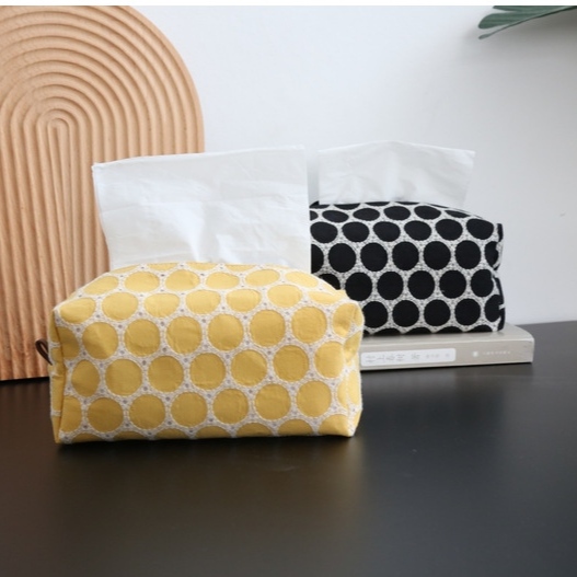 纸巾袋纸巾套小圆点北欧