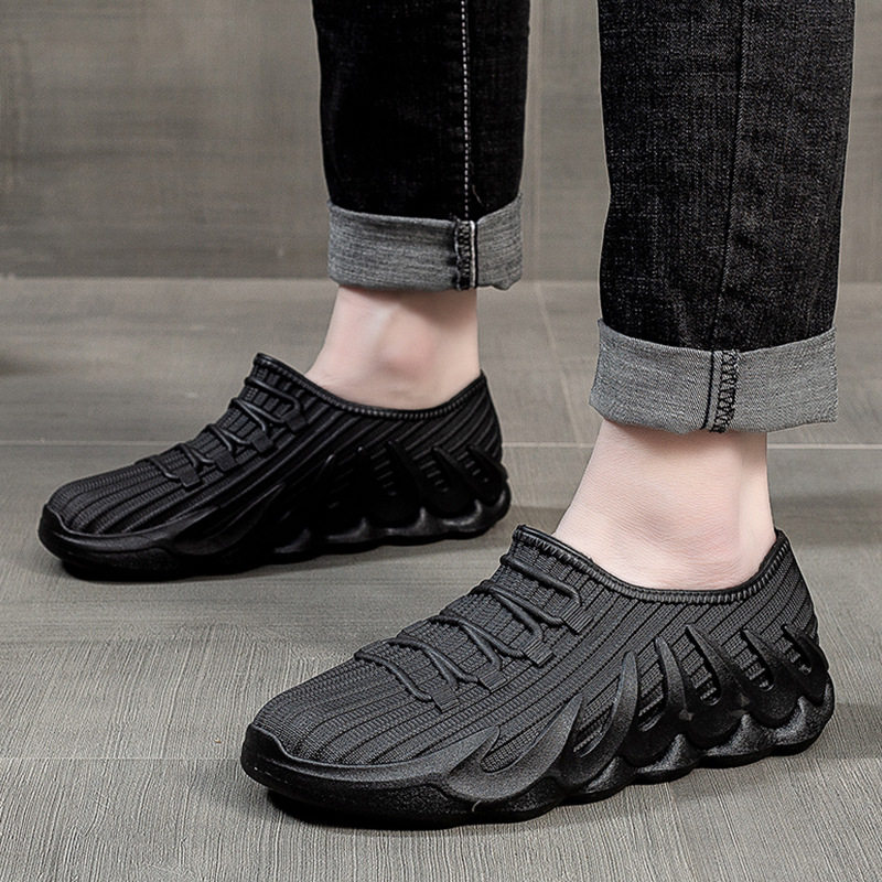 潮流时尚短筒雨鞋男款夏季休闲外穿防滑成人雨靴学生水鞋胶鞋外贸