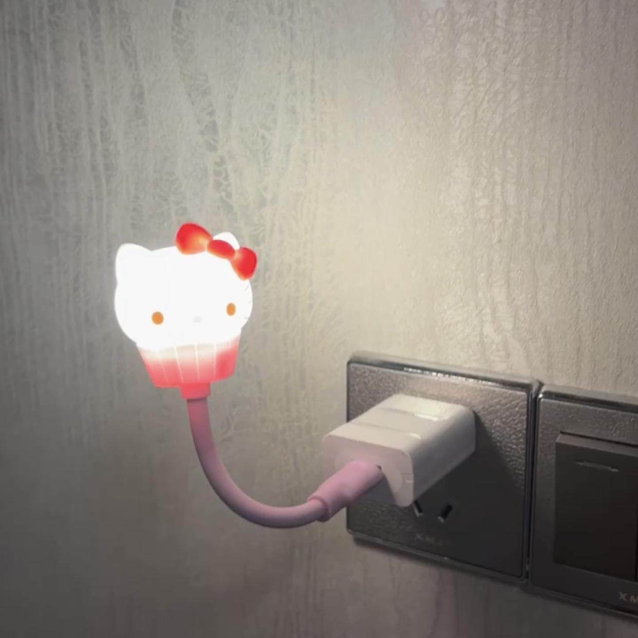 hellokitty声控小夜灯