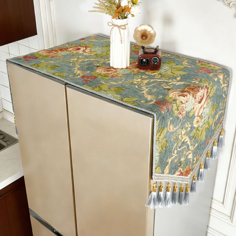 2026年新款高端冰箱巾欧式防尘罩美式轻奢单双开门冰箱盖顶部遮尘