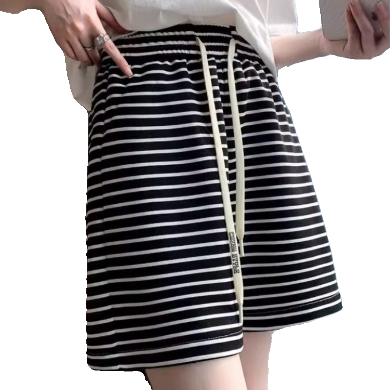 大裤衩女外穿夏季薄款高腰大码胖妹妹宽松五分裤阔腿休闲居家短裤