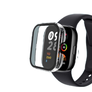 适用红米手表6/5/4保护壳红米watch3青春版壳膜一体全包钢化膜redmiwatch4保护套防摔pc智能红米手表5保护壳