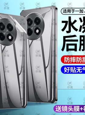 适用一加ace6/5后膜一加ace5pro手机背膜全屏覆盖高清水凝软膜OnePlus新款ACE5磨砂膜ace3pro防摔防刮手机膜