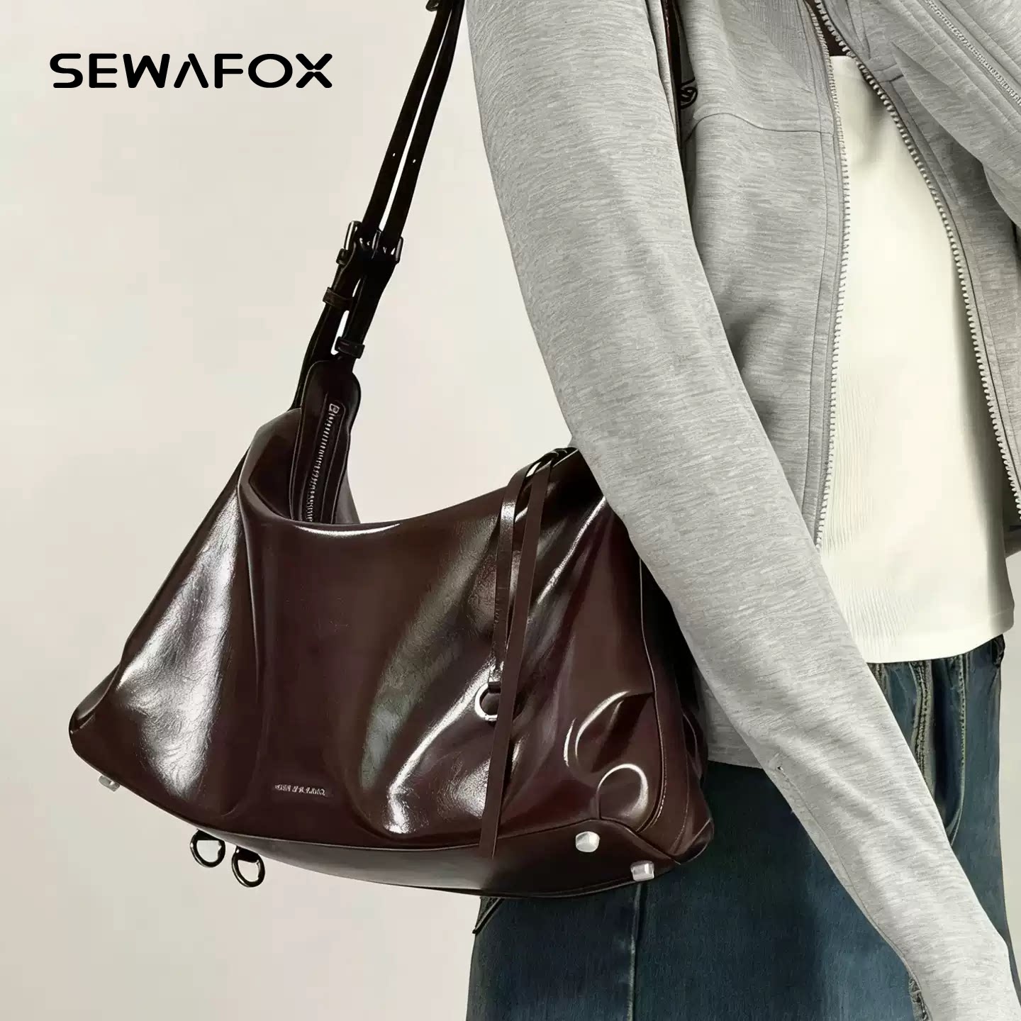 SEWAFOX单肩韩系斜挎大容量日常