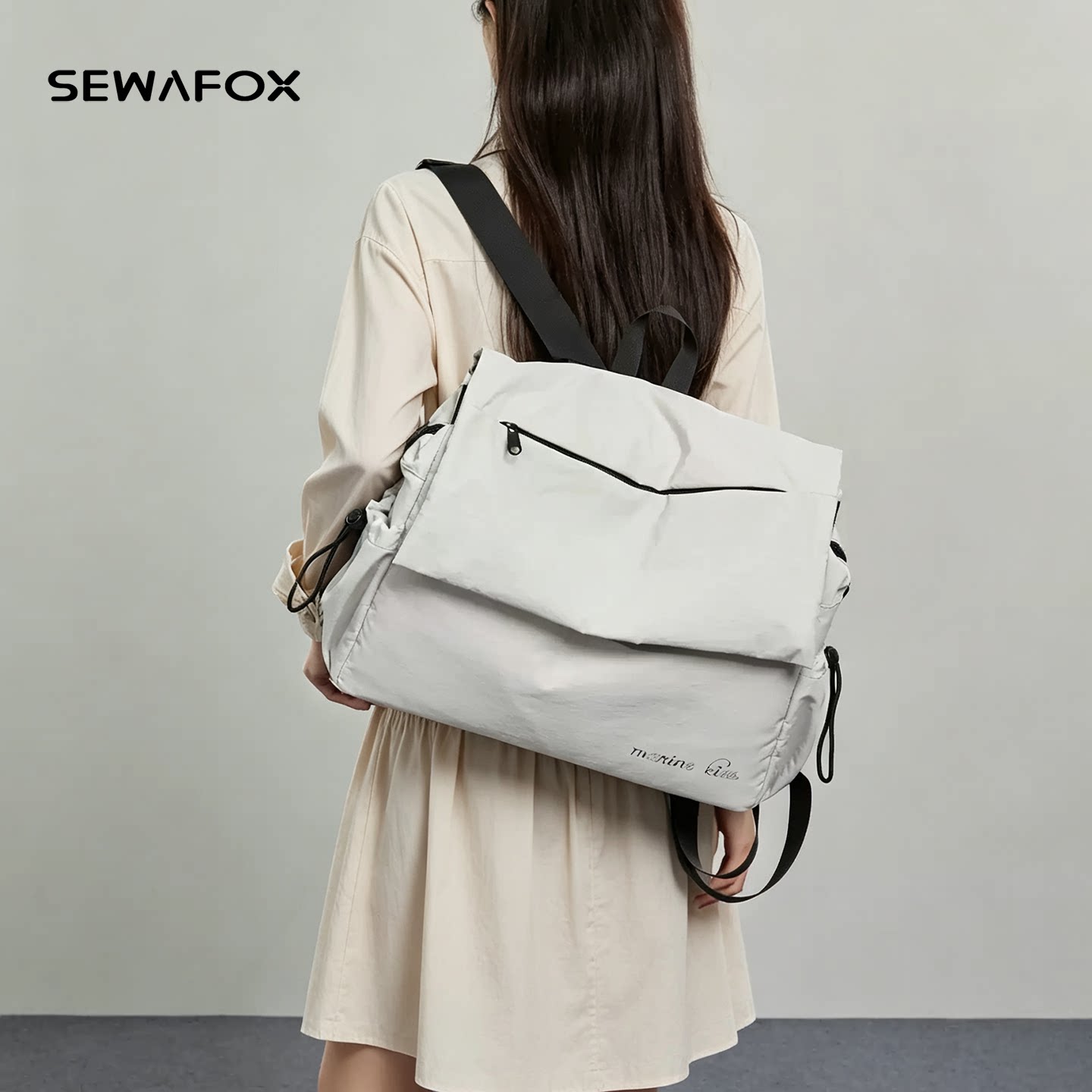 SEWAFOX轻便双肩包女新款大容量