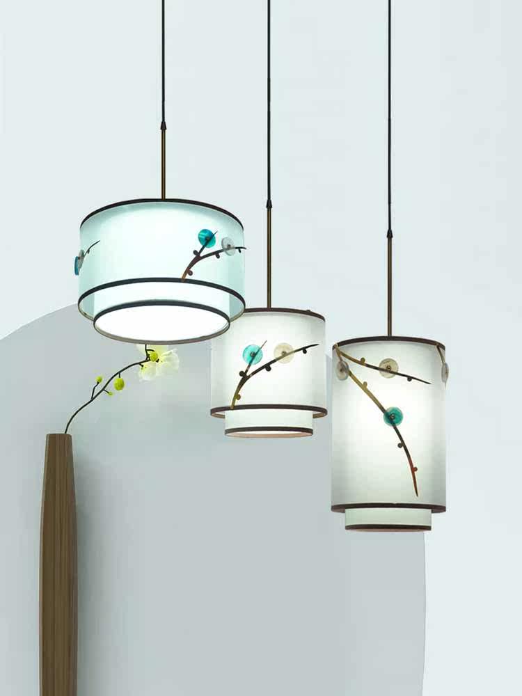 新中式禅意空间艺术小吊灯中国风茶楼餐厅走廊过道阳台床头吊灯饰