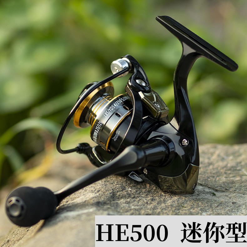 迷你500型小鱼轮全金属不锈钢渔轮路亚纺车轮1000微物鱼线轮大全