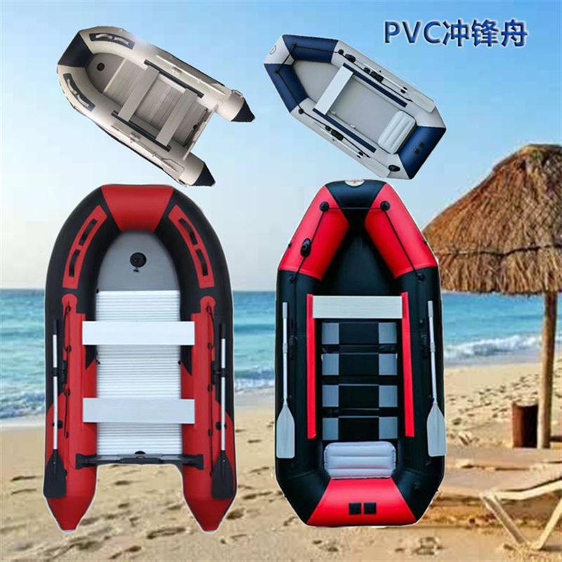 充气橡皮艇充氣加厚气船pvc冲锋舟CE认证出口货源生产厂家0.9-1.2