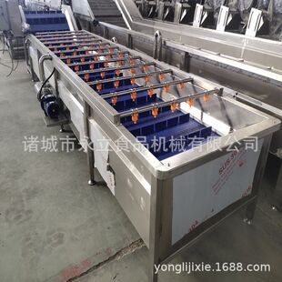 包装袋清洗风干烘干流水线 果蔬气泡清洗机 酱腌菜喷淋清洗设备