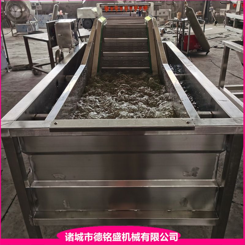 挂冰流水线 黄花鱼刀鱼段挂冰机 叶类瓜果蔬菜清洗流水线