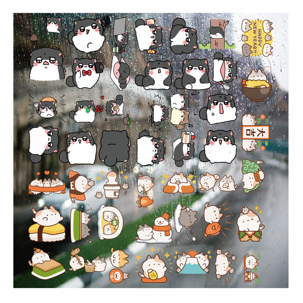 圆滚滚小松鼠猫咪UV转印贴diy手账手机壳电动牙刷防水晶标杯贴纸,文具电教/文化用品/商务用品,贴纸/立体贴纸,淘宝优惠券,粉丝福利购,淘宝优惠卷